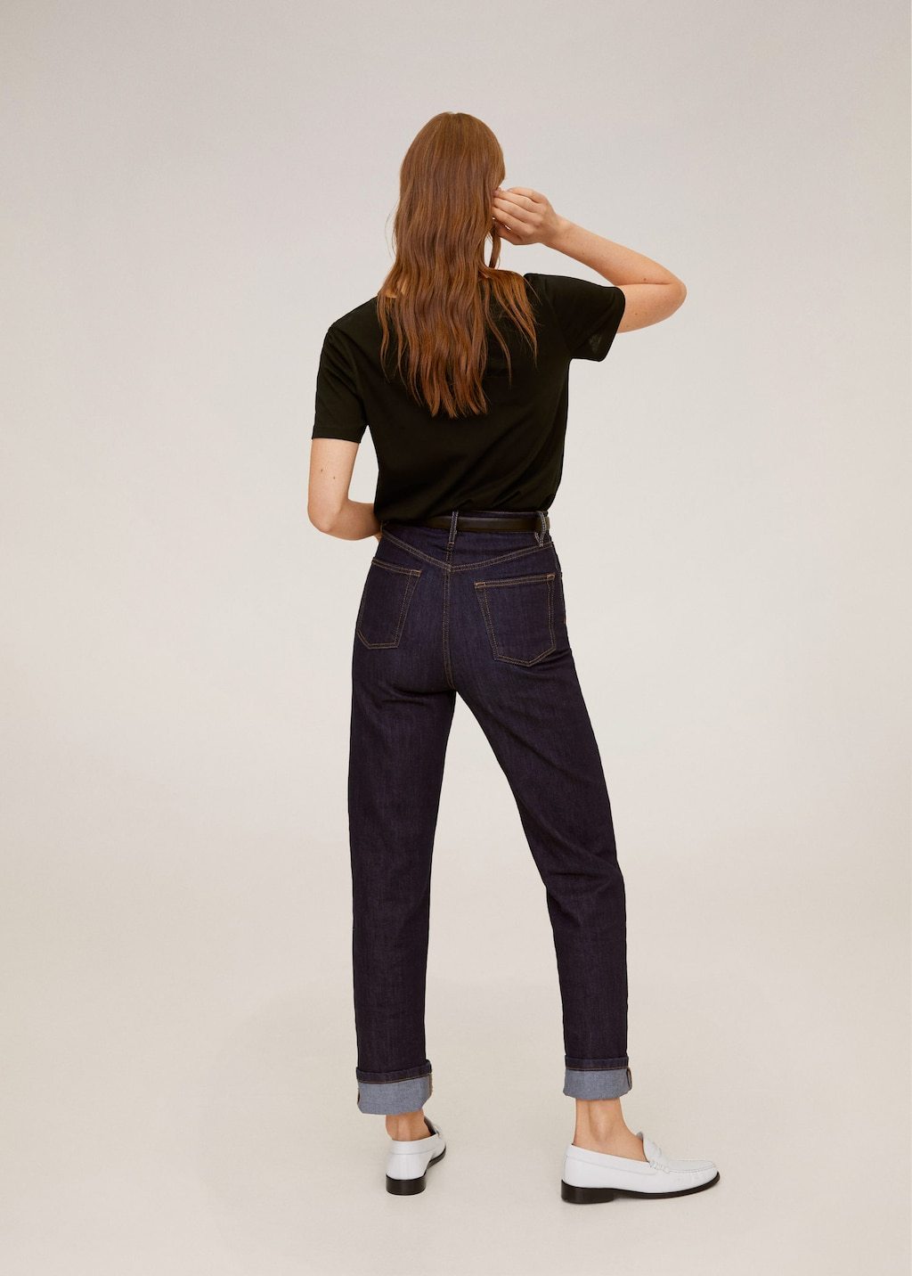 V-neck cotton T-shirt