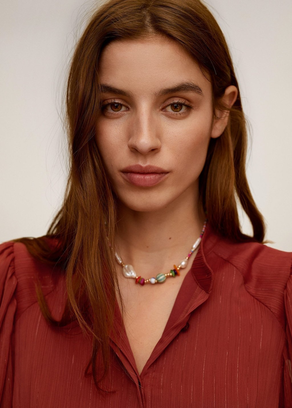 Metallic thread blouse