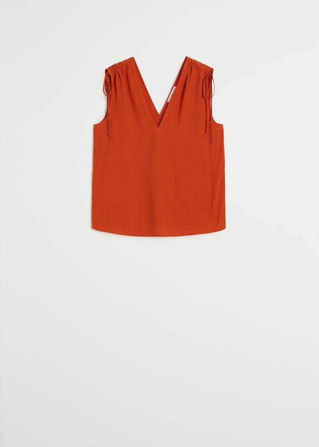 Ruched detail top