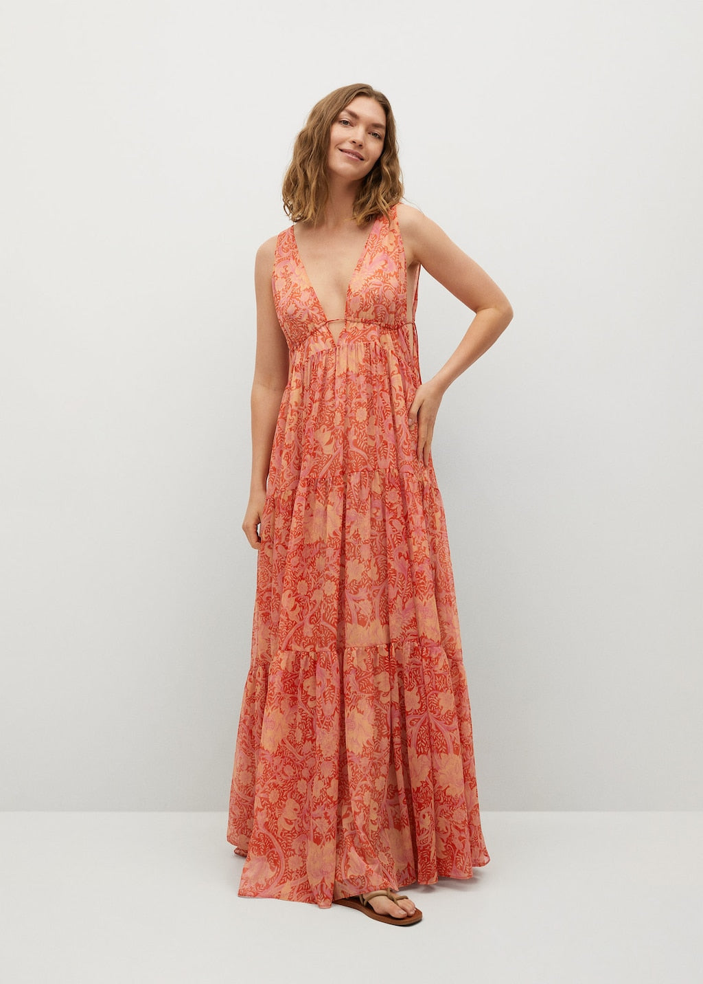 Printed maxi dress