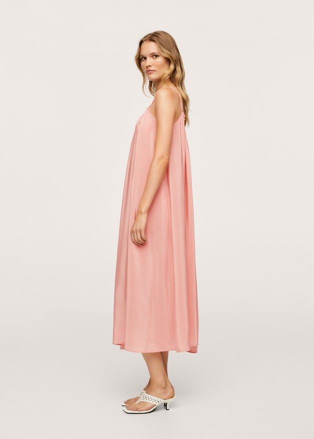 Ruched straps dress