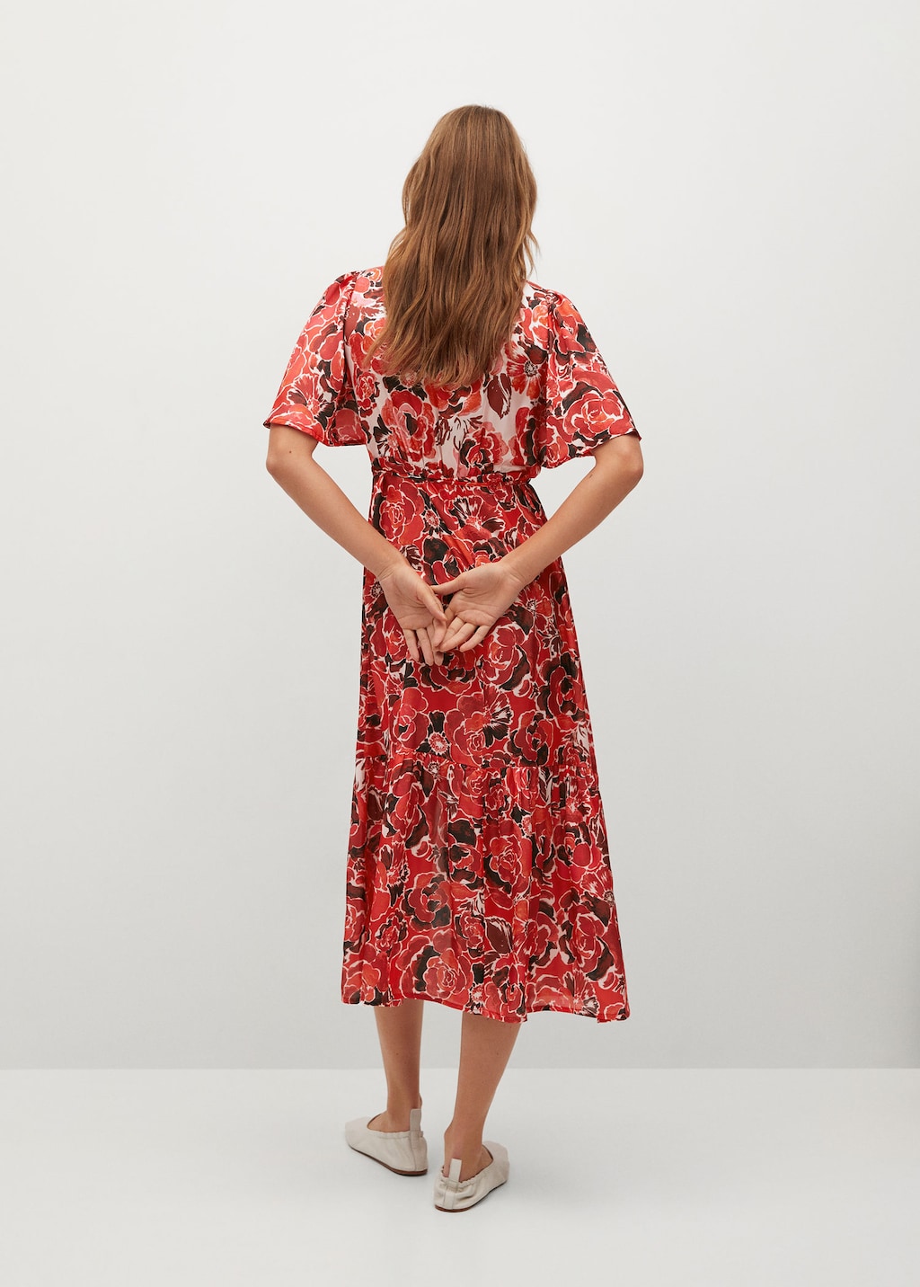 Flowy printed dress