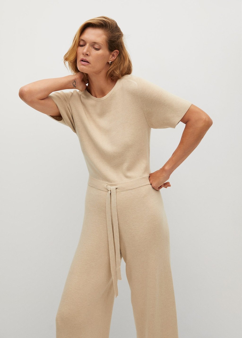 Long knit jumpsuit