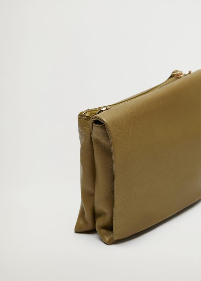 Flap leather bag