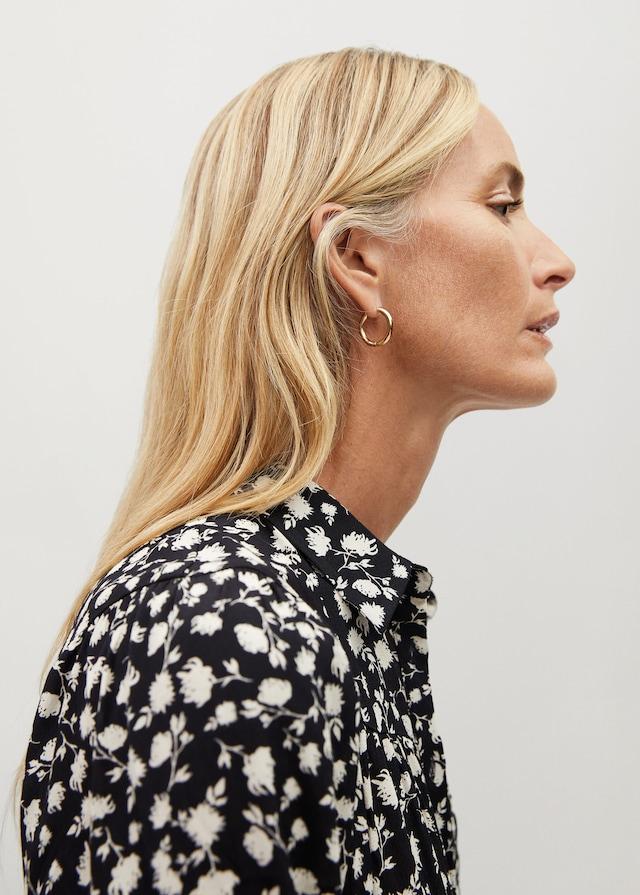 Ruffle printed dress