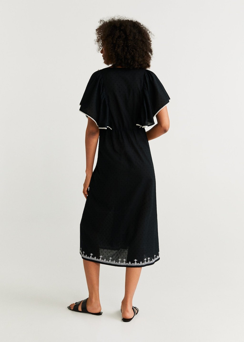 Plumeti embroidered dress