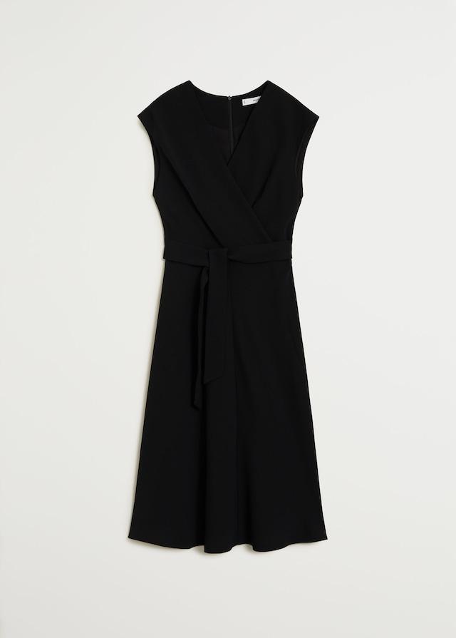 Wrap neckline dress