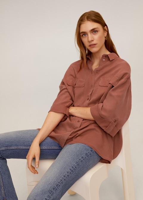Pockets flowy shirt