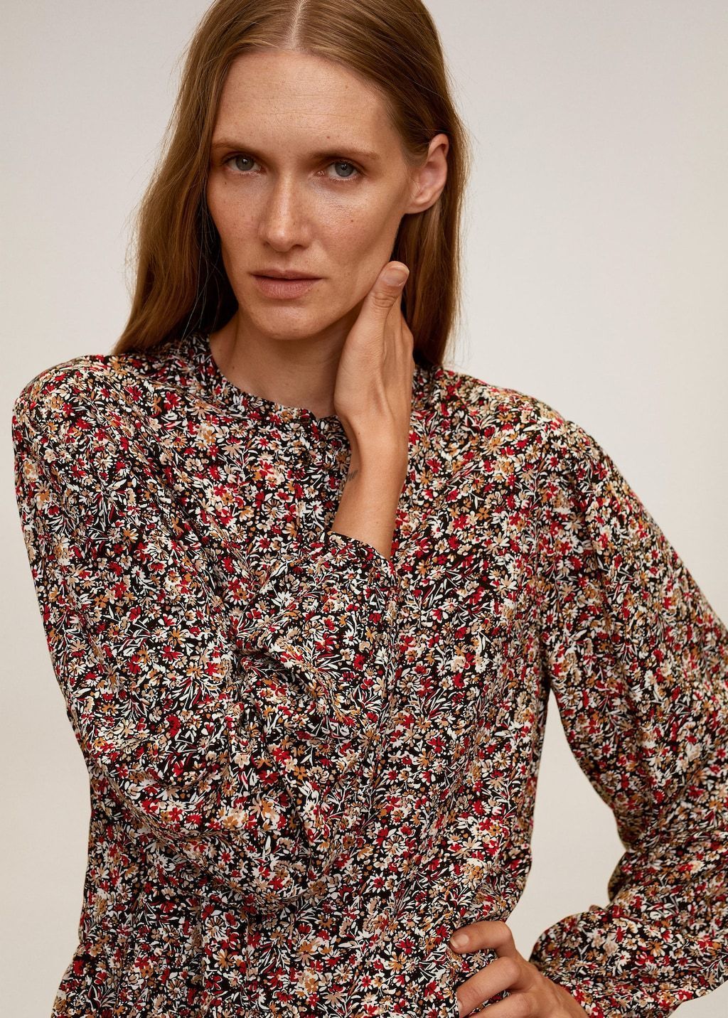 Floral print blouse