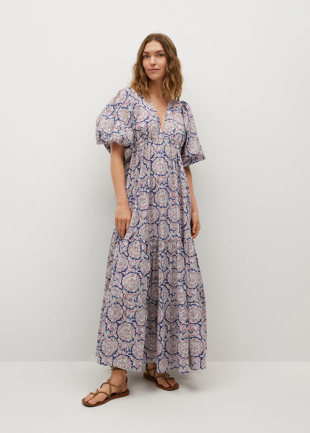 Printed maxi dress