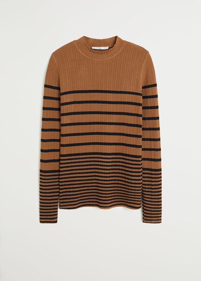 Ribbed knit sweater