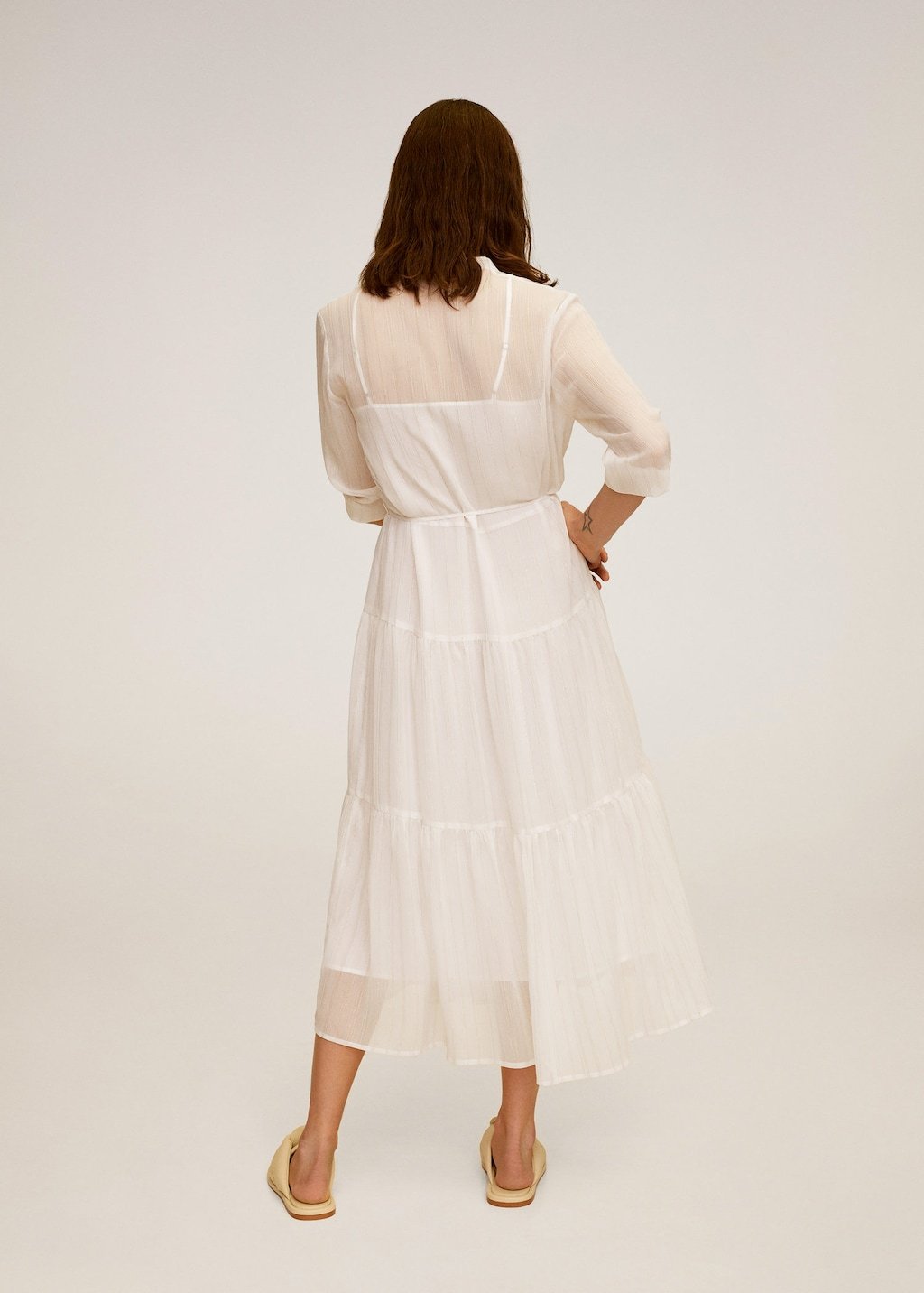 Metallic thread dress