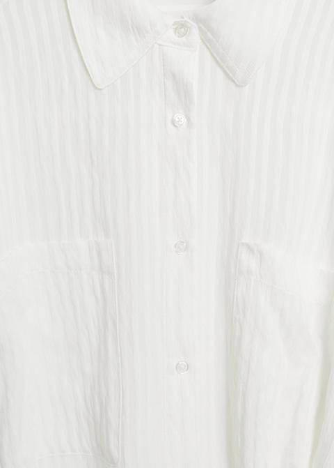 Textured oversize shirt