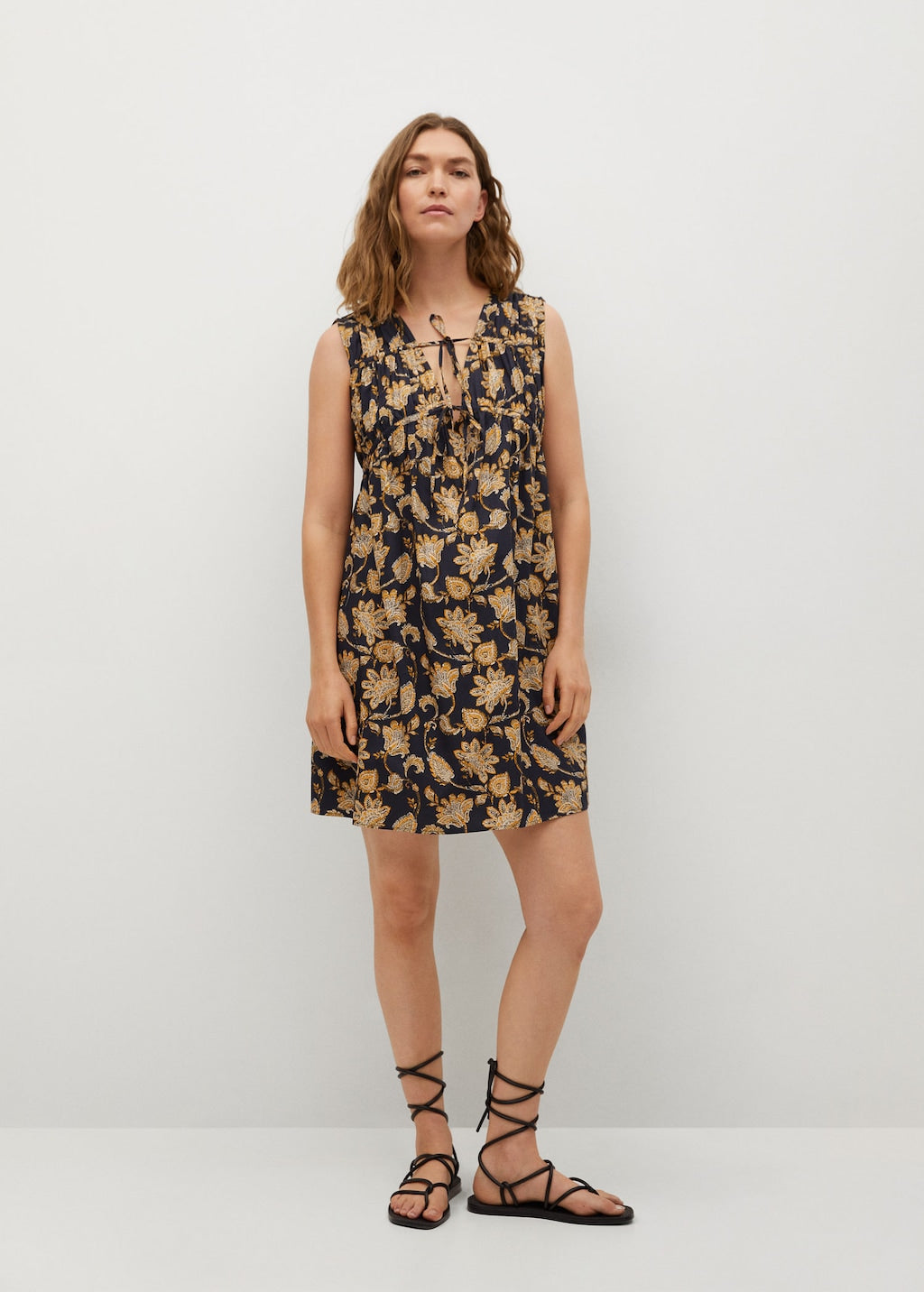 100% cotton midi dress