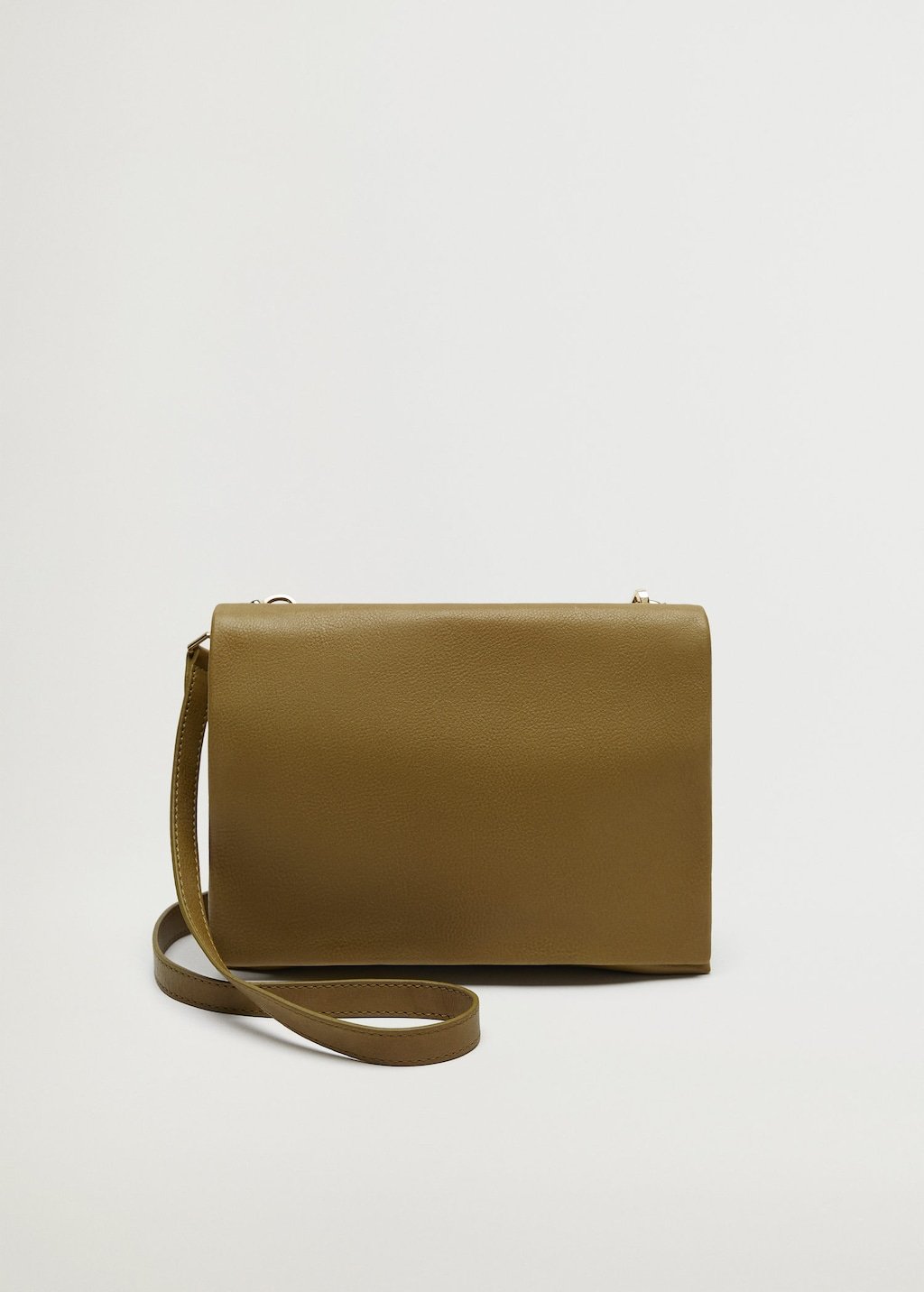 Flap leather bag