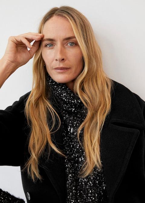 Flecked jersey dress