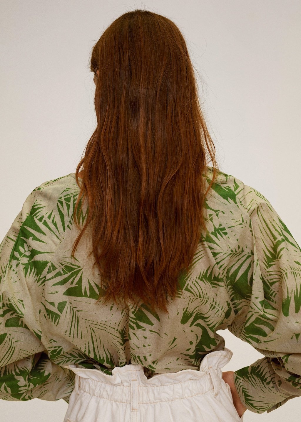 Tropical print blouse