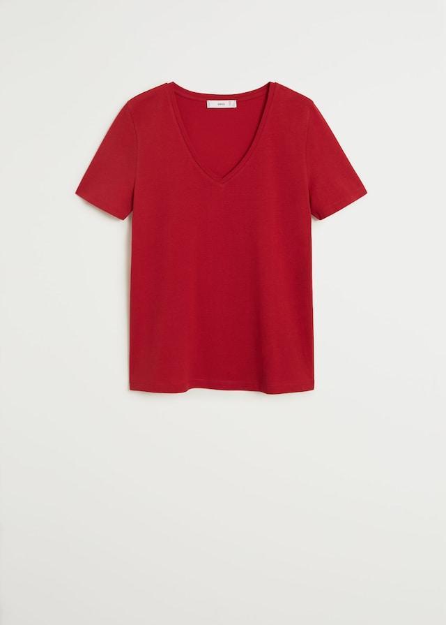 V-neck cotton T-shirt