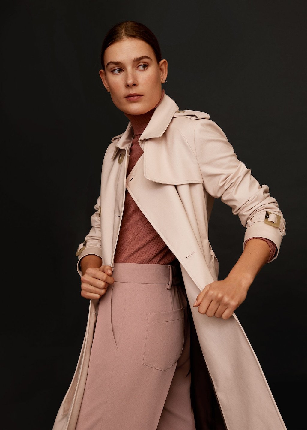 Classic cotton trench coat