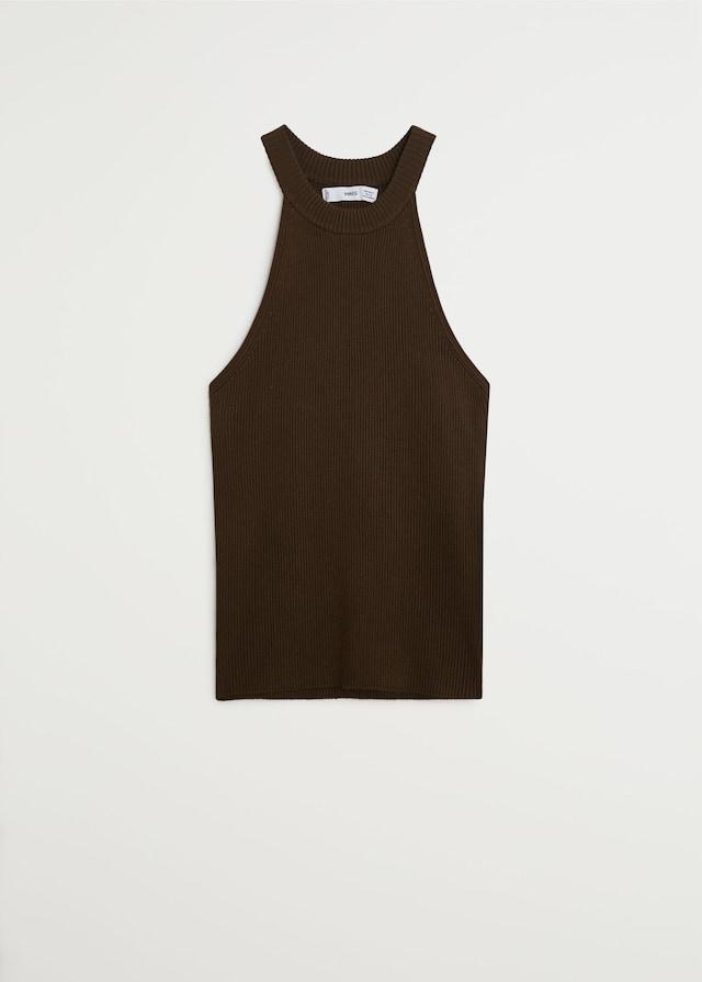 Knit halter top
