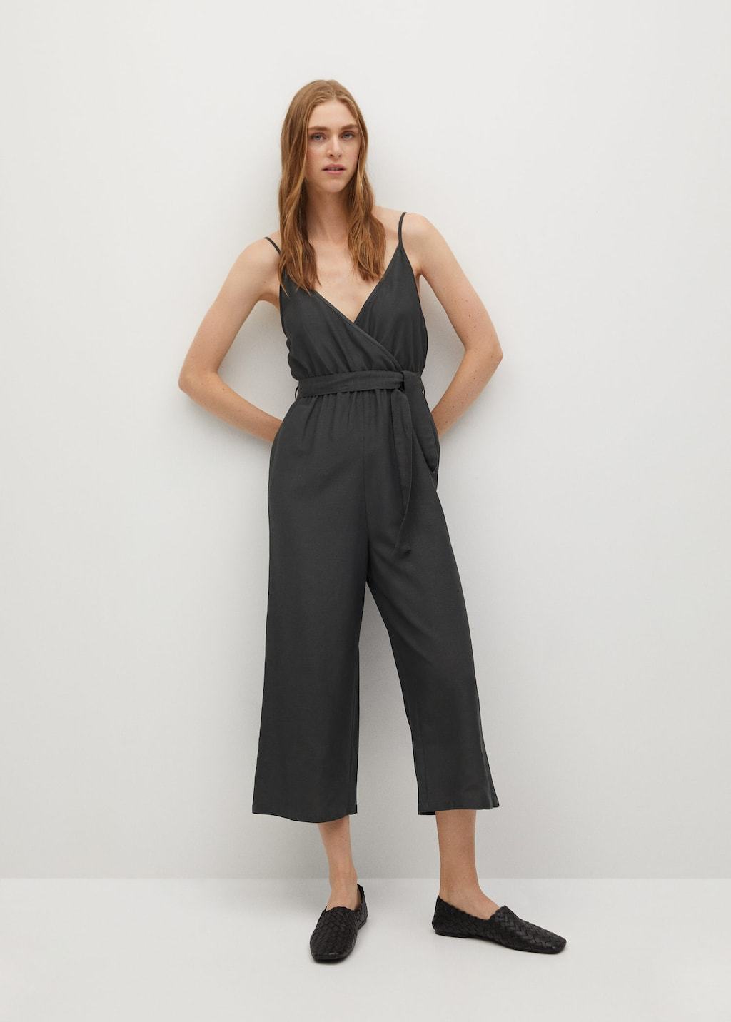 Belt wrap jumpsuit