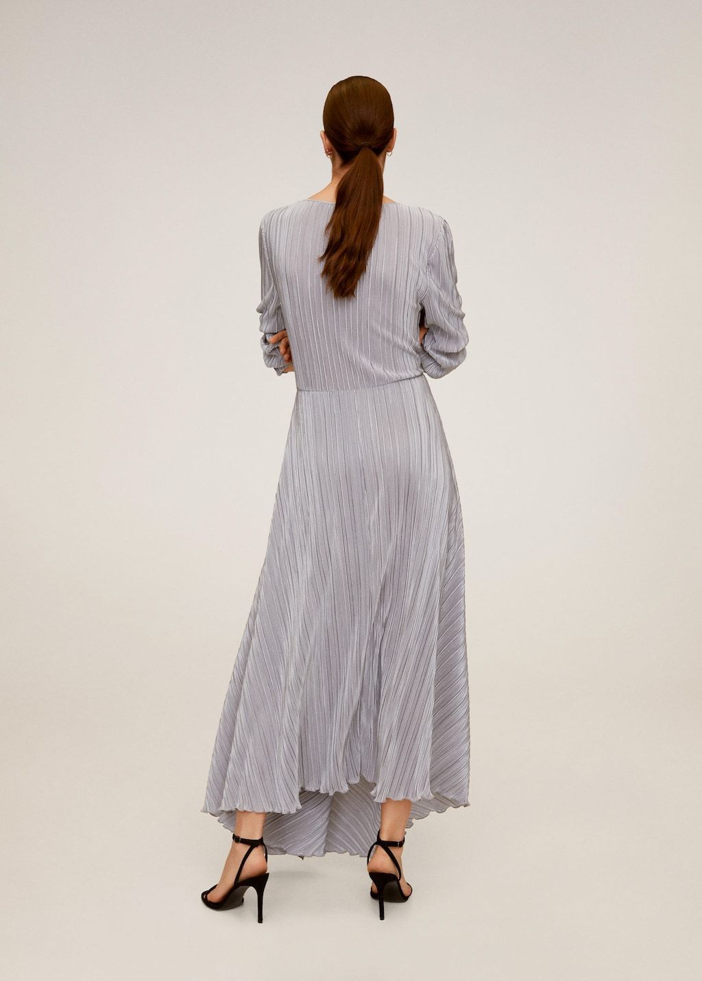 Pleated long dress