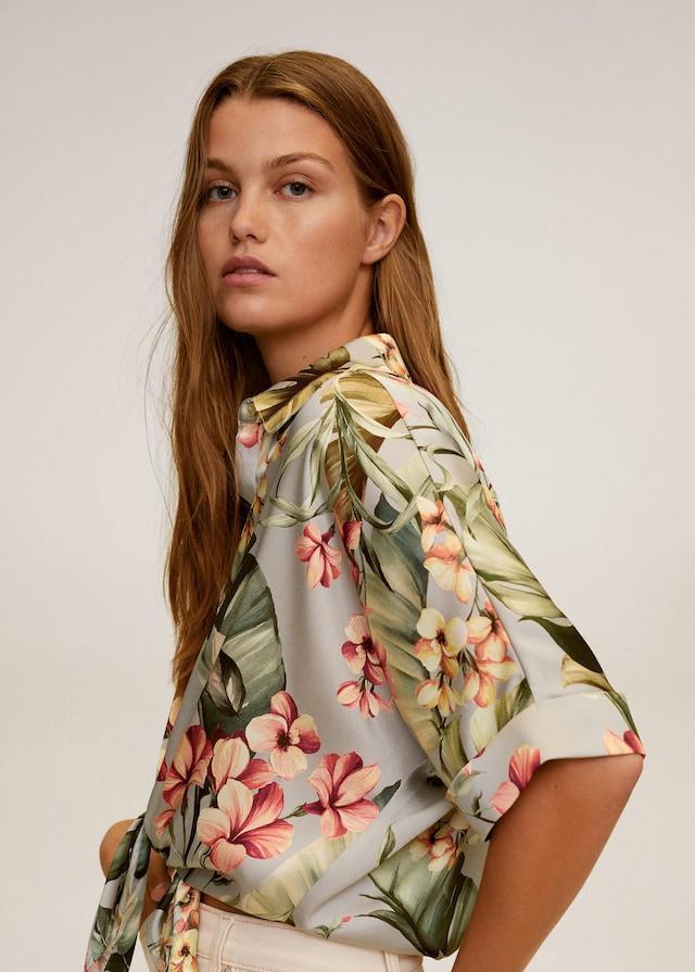 Flowers printed shirt