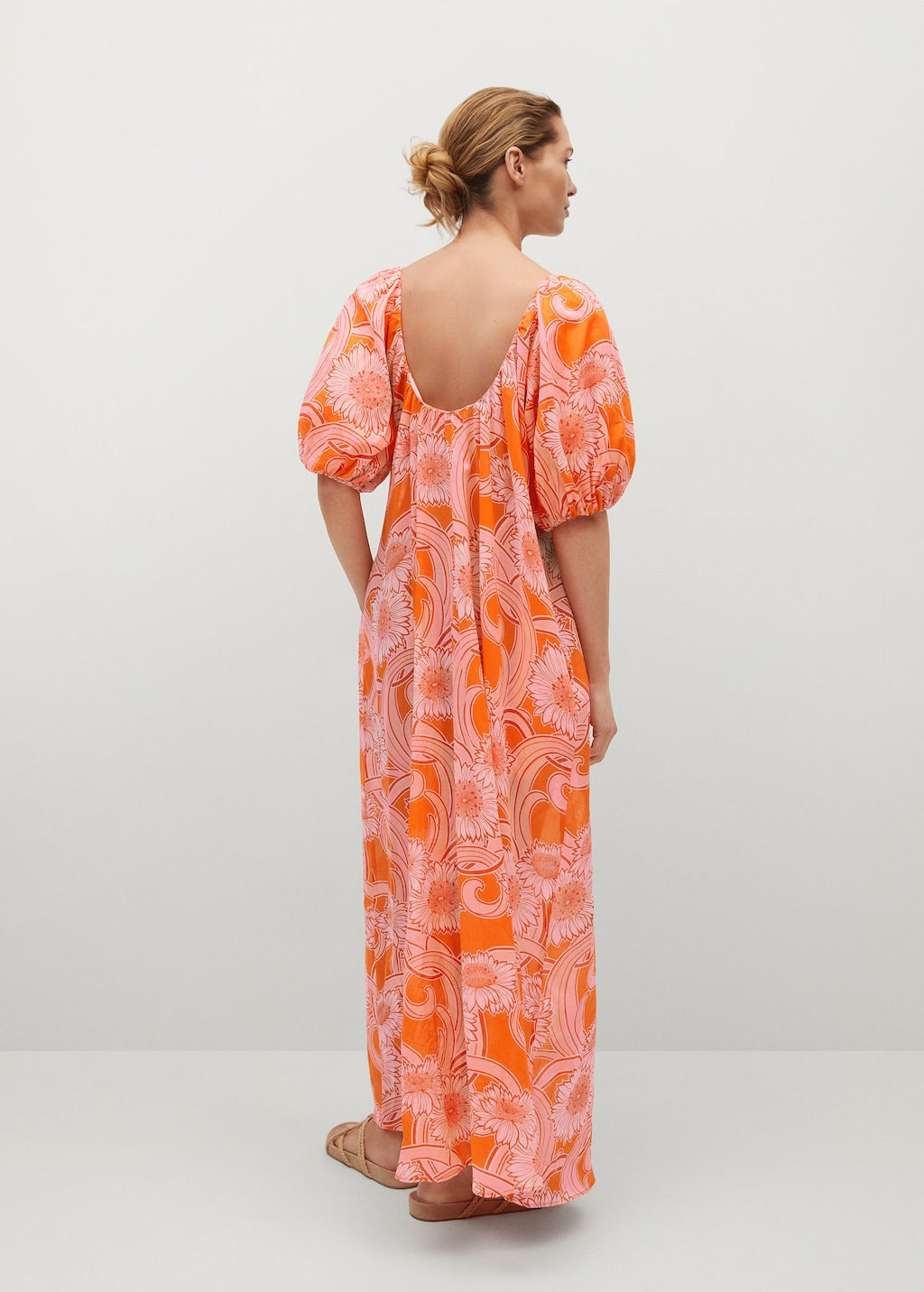 Printed cotton dress