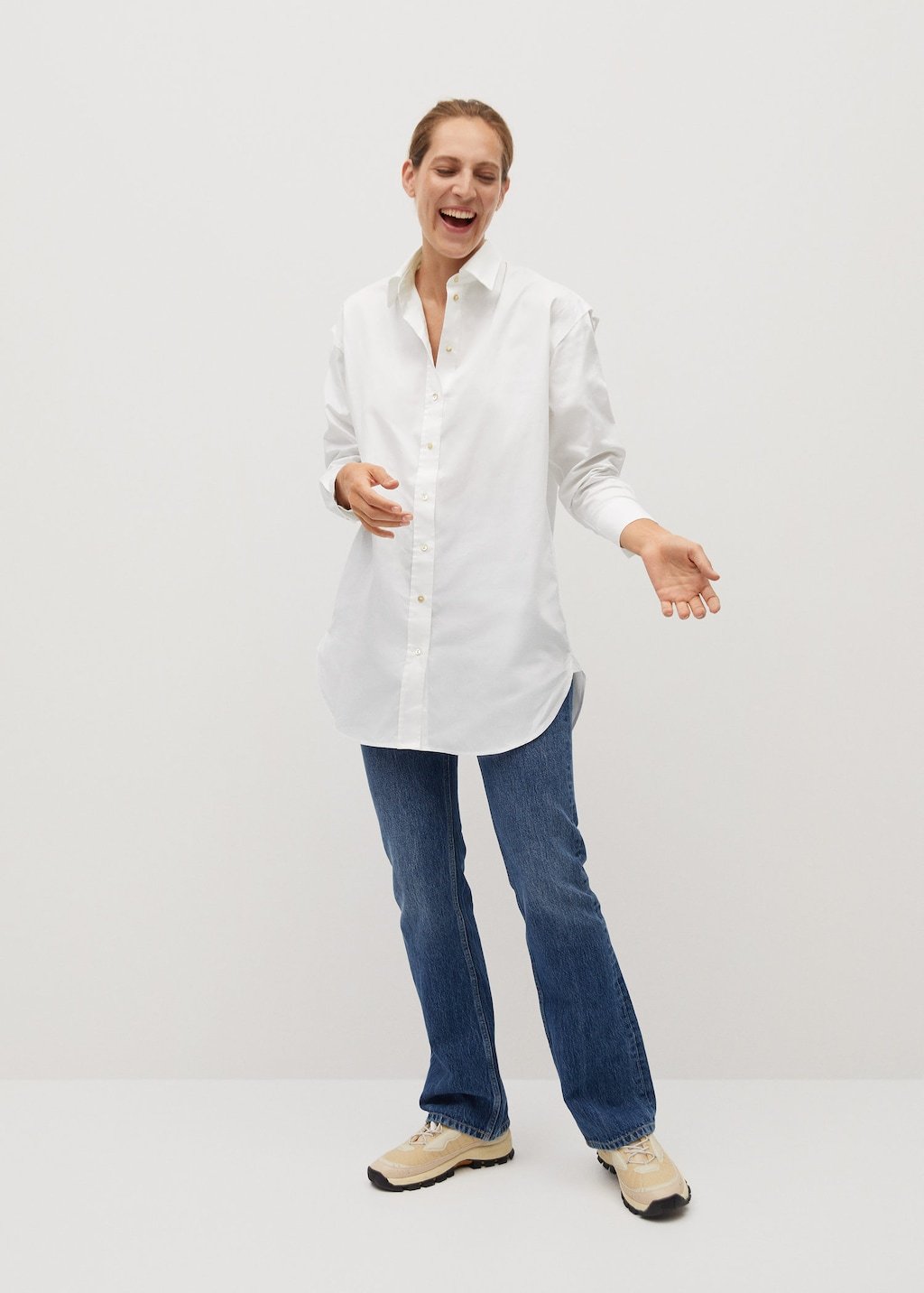 Oversize cotton shirt