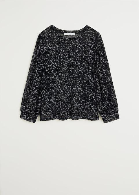 Polka-dot print blouse