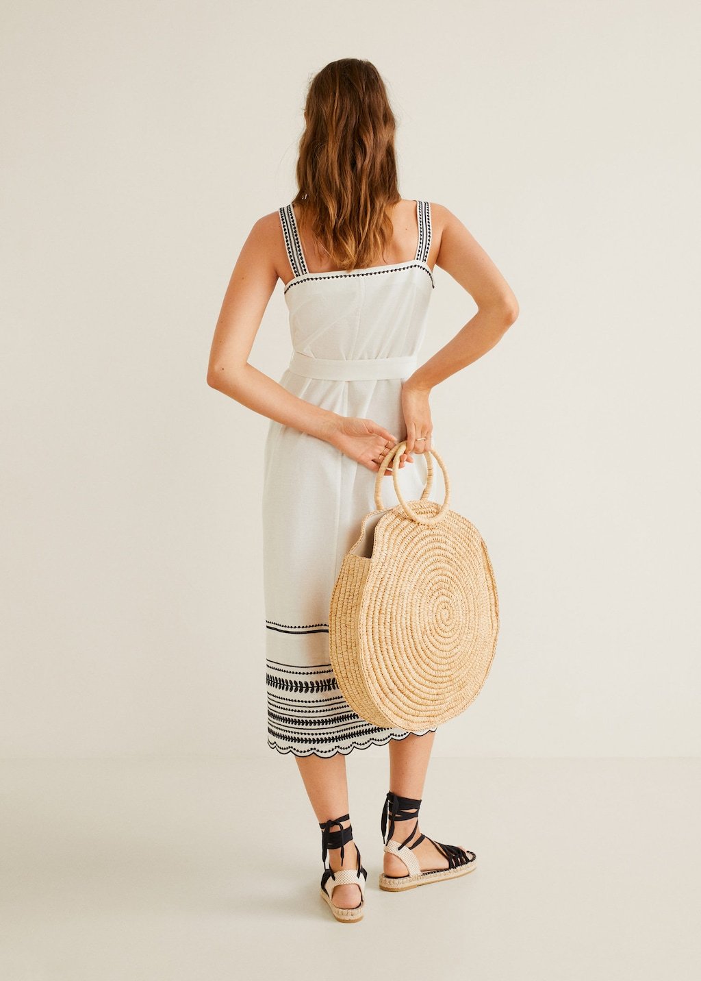 Embroidered cotton dress