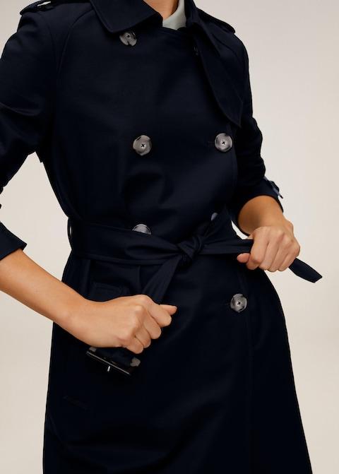Classic cotton trench coat