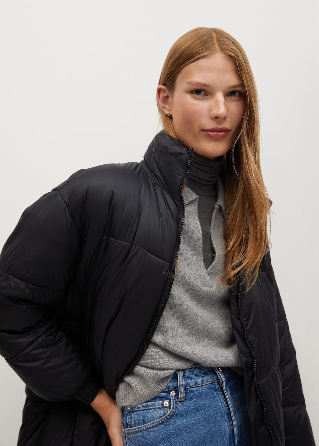 Oversize quilted coat