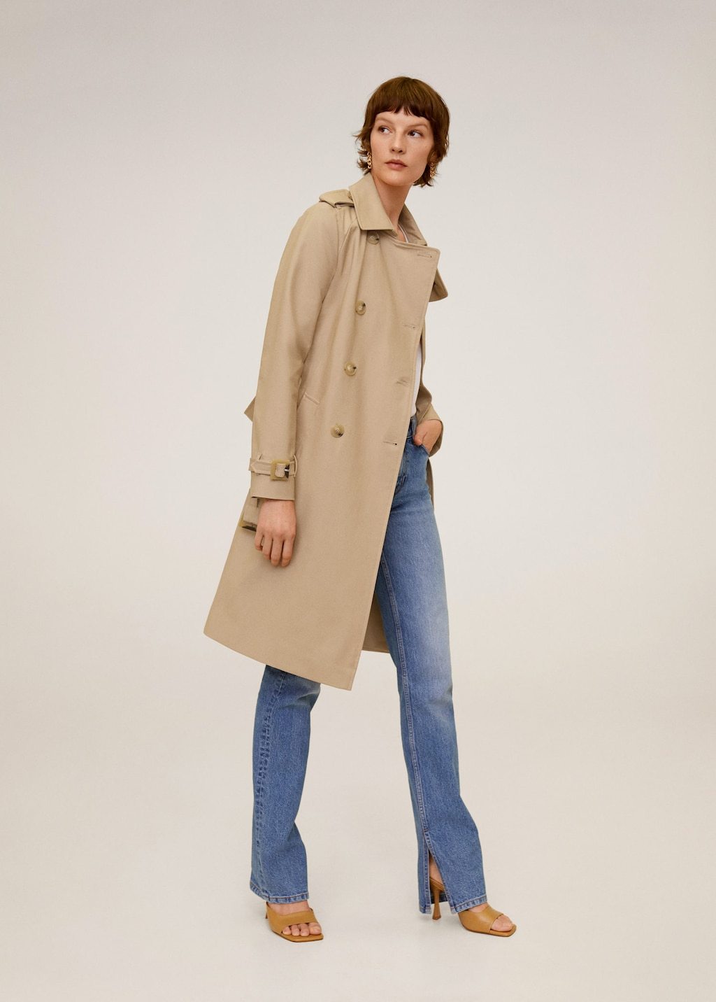Classic cotton trench coat