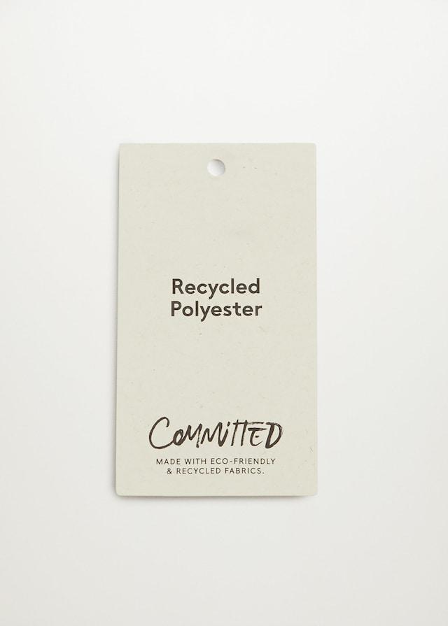 Recycled polyester printed dress