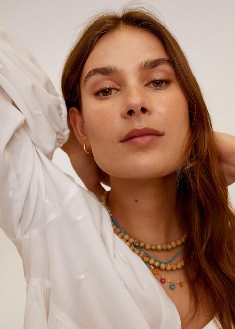 Relief details blouse