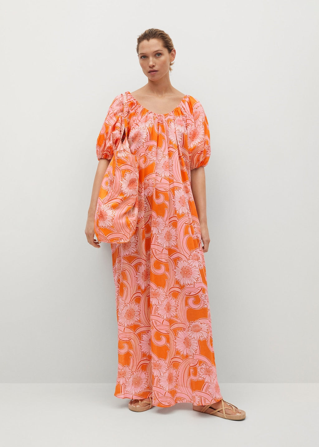 Printed cotton dress