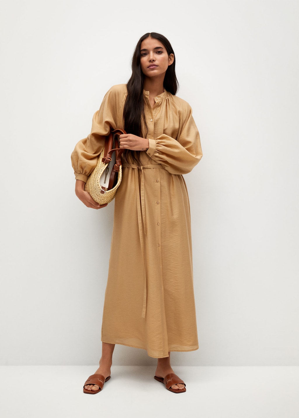 Lyocell shirt dress