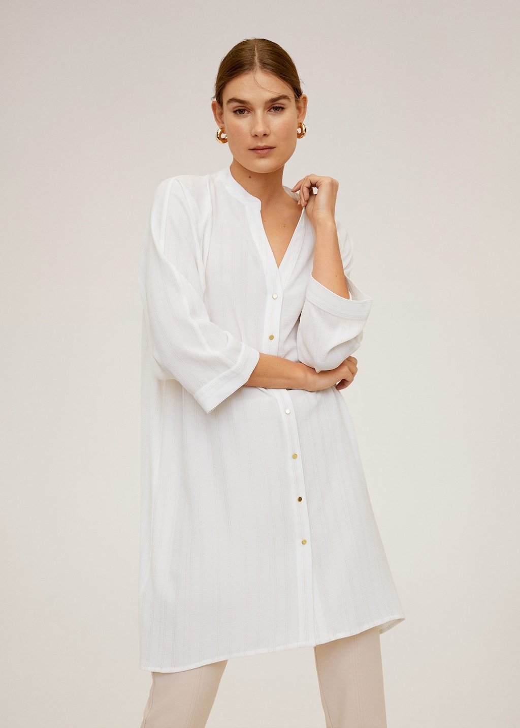 Metallic thread blouse