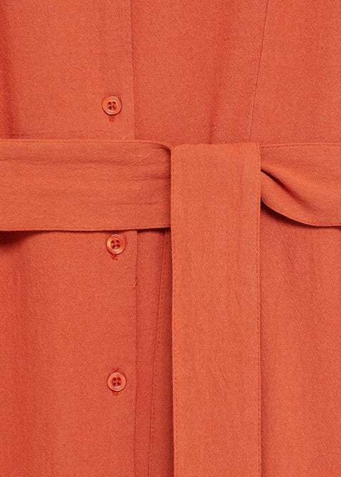 Cotton shirt dress