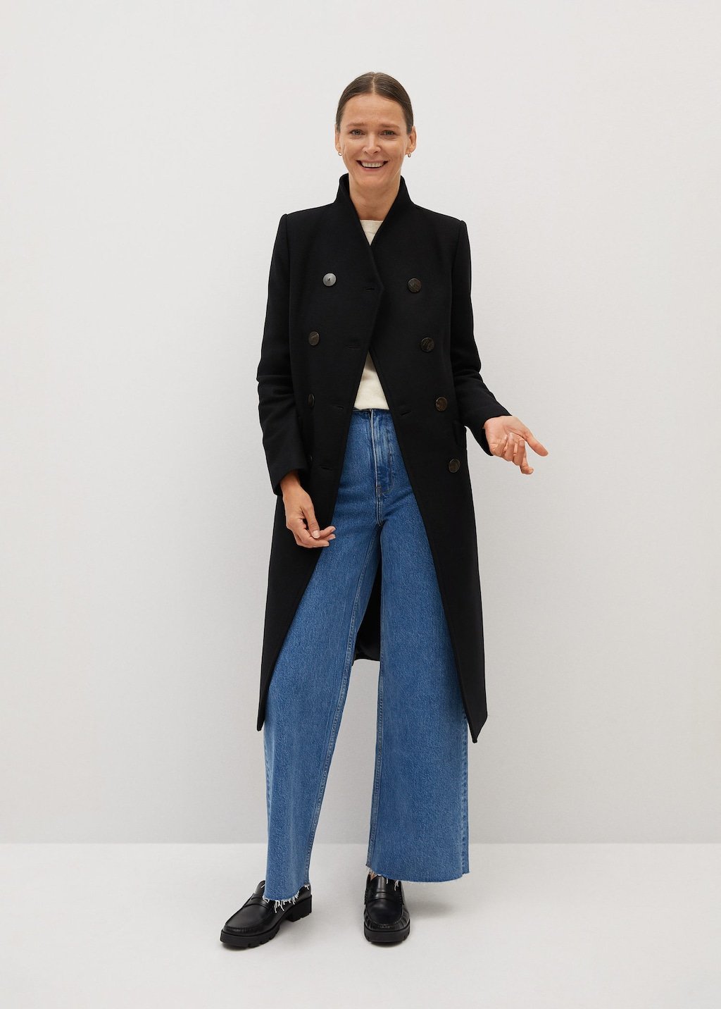 Manteco wool double-breasted coat