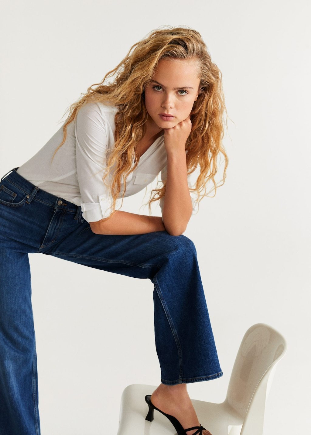 Chest-pocket cotton shirt